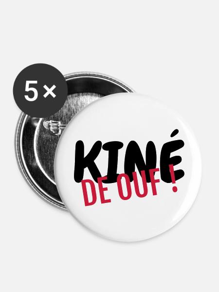 Krankengymnast / Krankengymnastin / Physio / - Buttons klein 25 mm (5er Pack) - Weiß