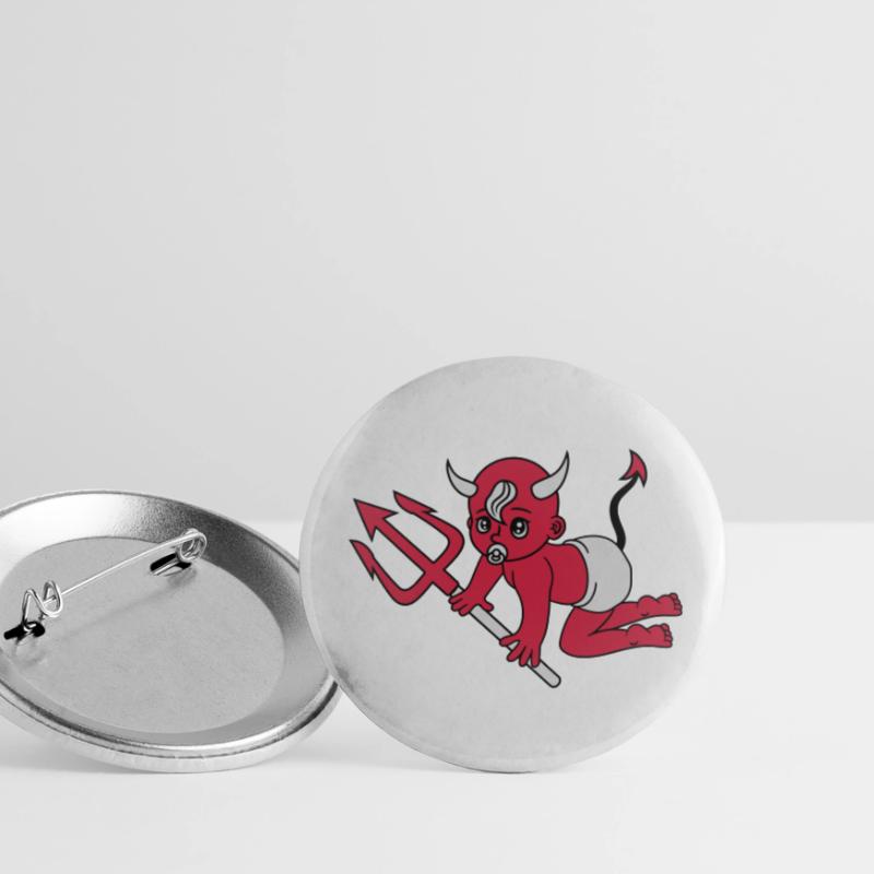 evil devil demon hell devil satan crawling pacifie Buttons small 1''/25 mm (5-pack)