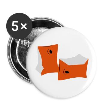 schwimmfluegel - Buttons klein 25 mm (5er Pack) - Weiß - Vorne