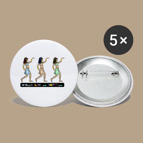 WALK LIKE AN EGYPTIAN I Prinzessinnen - Buttons klein 25 mm (5er Pack)