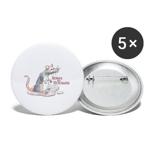 Rat - Buttons klein 25 mm (5er Pack)