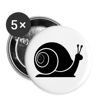 slug - Buttons small 1''/25 mm (5-pack) - white - Front