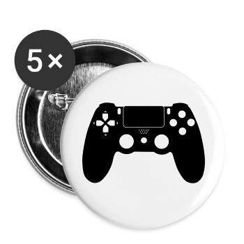 Controller Gamer - Buttons small 1''/25 mm (5-pack) - white - Front