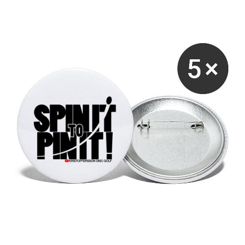 Spin it to Pin it! - Små knappar 25 mm (5-pack)