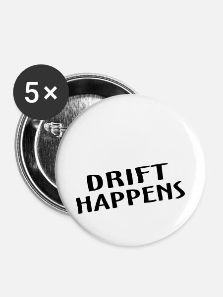 Car Auto - Buttons klein 25 mm (5er Pack) - Weiß