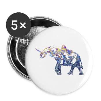 Frauen - Buttons klein 25 mm (5er Pack) - Weiß - Vorne