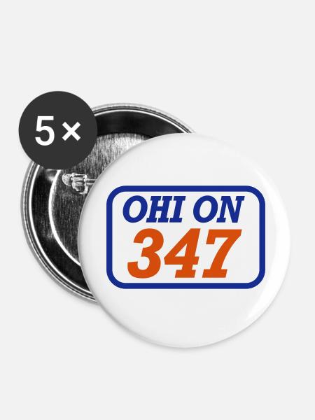 Vorbei sind 347 - Buttons klein 25 mm (5er Pack) - Weiß