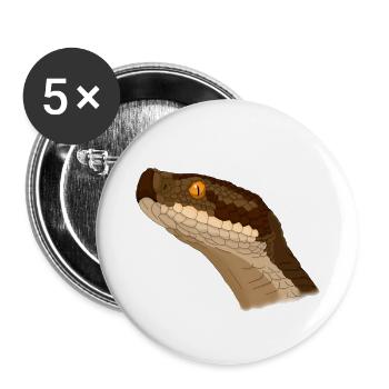 Viper Aspic - Buttons klein 25 mm (5er Pack) - Weiß - Vorne