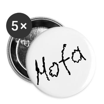 Mofa - Buttons klein 25 mm (5er Pack) - Weiß - Vorne