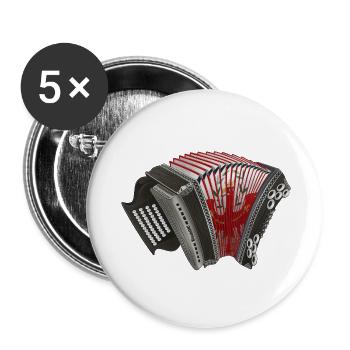 Styrian Harmonica - Tyrol / South Tyrol | ZiachON! - Buttons small 1''/25 mm (5-pack) - white - Front