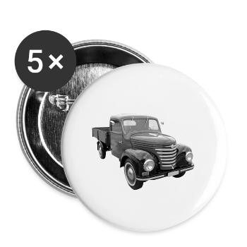 Framo Barkas Camion camion DDR IFA Oldtimer - Lot de 5 petits badges (25 mm) - blanc - Devant