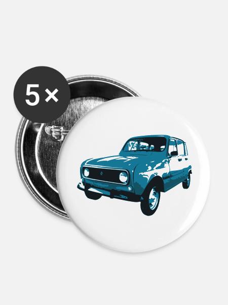 Quatrelle - Buttons klein 25 mm (5er Pack) - Weiß