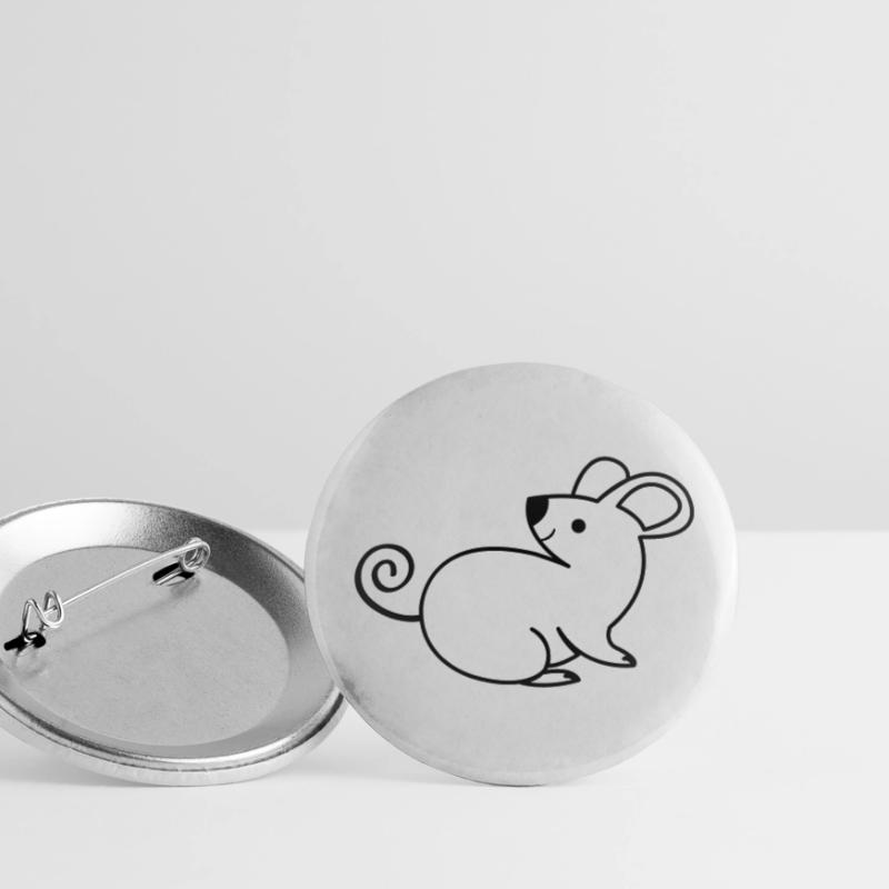 Souris Lot de 5 petits badges (25 mm)