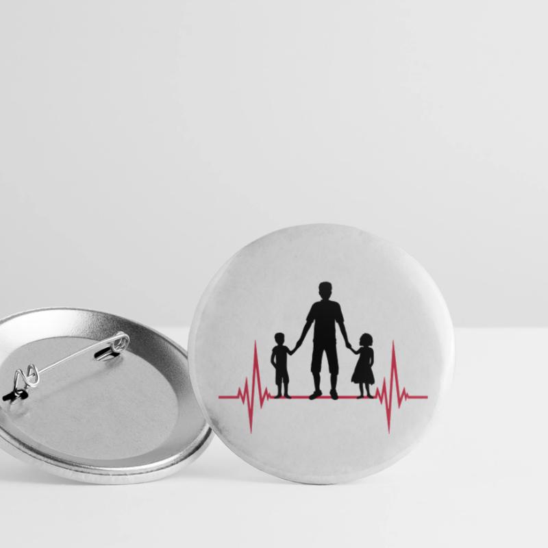 Frequenz 2 Kinder Papa Buttons klein 25 mm (5er Pack)