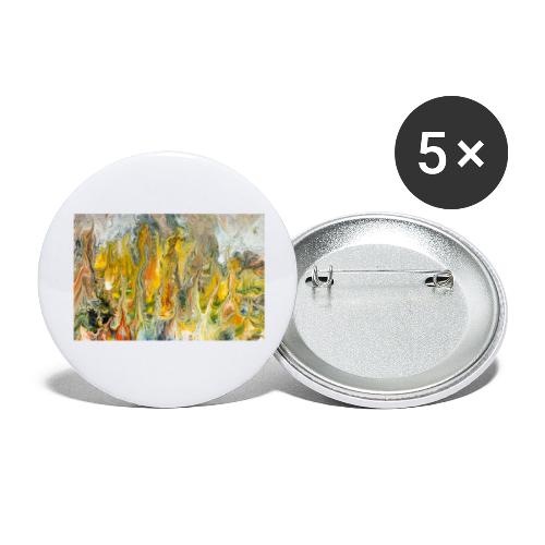 Flame/ Unique/ Abstract - Buttons klein 25 mm (5er Pack)