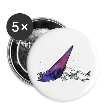 Starry Sky - Buttons small 1''/25 mm (5-pack) - white - Front
