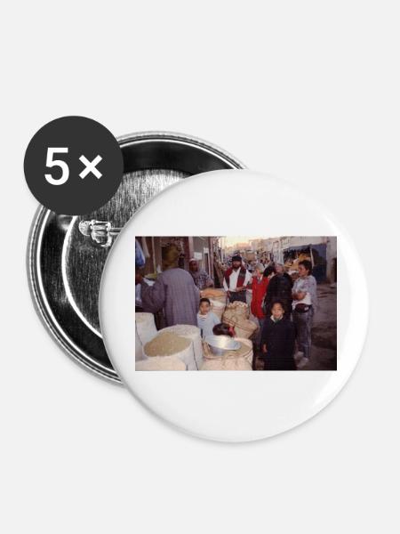 Surrounding People - Buttons klein 25 mm (5er Pack) - Weiß