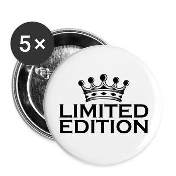 Limited Edition - Buttons small 1''/25 mm (5-pack) - white - Front