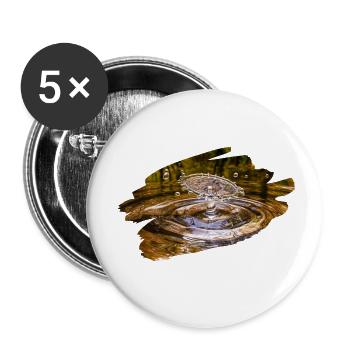 Waterdrop - Buttons small 1''/25 mm (5-pack) - white - Front