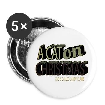 Idée cadeau blague citation cadeau de noël cadeau - Lot de 5 petits badges (25 mm) - blanc - Devant