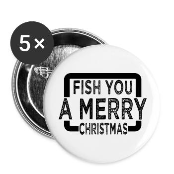 Fish Beach Tshirt Dinosaure Drôle de gym Vacances à la plage - Lot de 5 petits badges (25 mm) - blanc - Devant