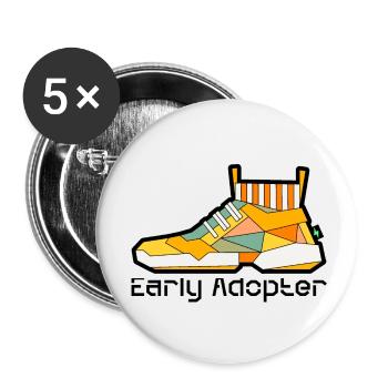 Shoe 8 - Buttons small 1''/25 mm (5-pack) - white - Front