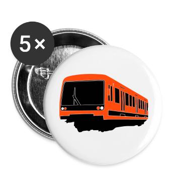 Helsinki Metro M200 - Buttons small 1''/25 mm (5-pack) - white - Front