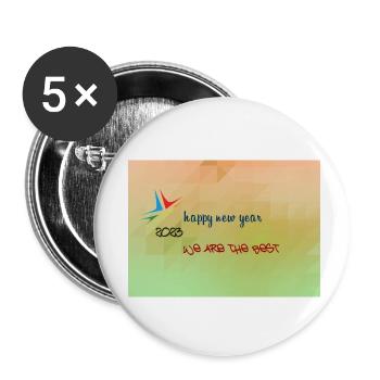 Arthin new year - Buttons small 1''/25 mm (5-pack) - white - Front