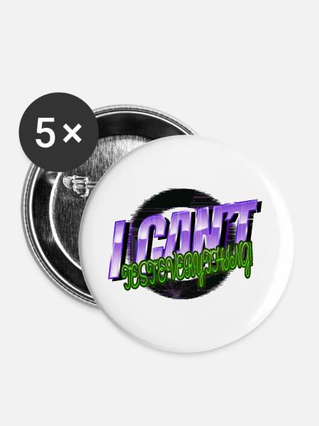 awesome happy biotech major - Buttons klein 25 mm (5er Pack) - Weiß
