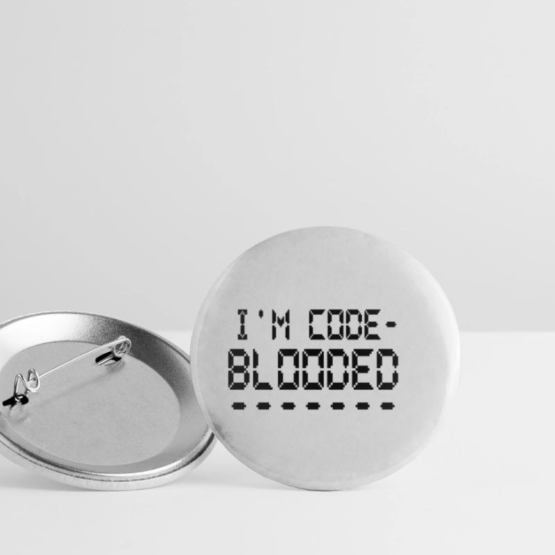 Programmation informatique Je suis programmeur Code Blooded Lot de 5 petits badges (25 mm)