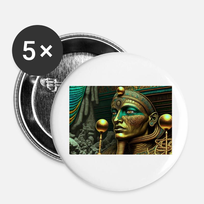 god by daniel costa 6 - Buttons small 1''/25 mm (5-pack) - white