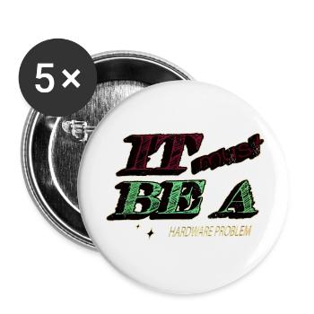 awesome health informatics specialist clothing - Buttons klein 25 mm (5er Pack) - Weiß - Vorne