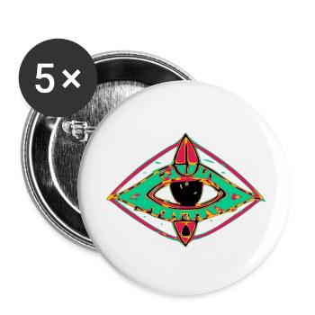 The Third Eye - Buttons small 1''/25 mm (5-pack) - white - Front