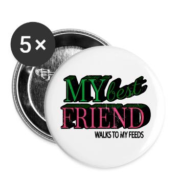 beagle pour homme cadeau cadeau d’anniversaire idée - Lot de 5 petits badges (25 mm) - blanc - Devant