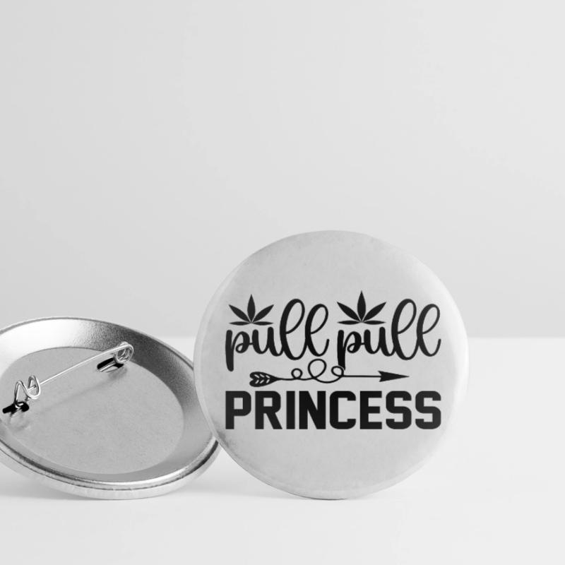 pull pull Princess Buttons small 1''/25 mm (5-pack)