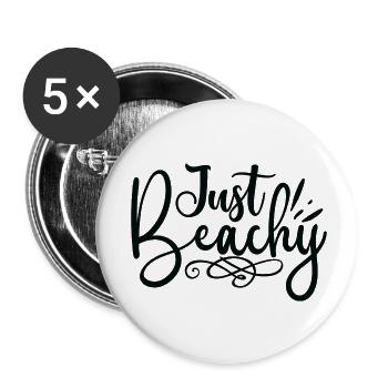 Just Beachy - Buttons small 1''/25 mm (5-pack) - white - Front