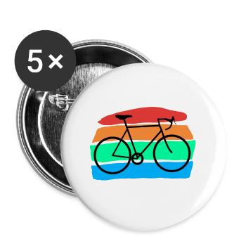 Bicycle - Buttons small 1''/25 mm (5-pack) - white - Front