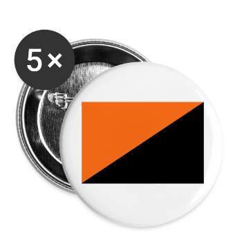 Anarchy - Buttons small 1''/25 mm (5-pack) - white - Front