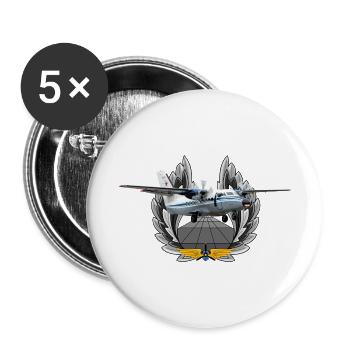 L-410 UVP-E - Buttons klein 25 mm (5er Pack) - Weiß - Vorne