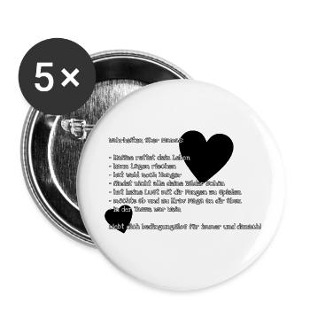 Muttertags Special "Wahrheiten über Mamas" - Buttons klein 25 mm (5er Pack) - Weiß - Vorne