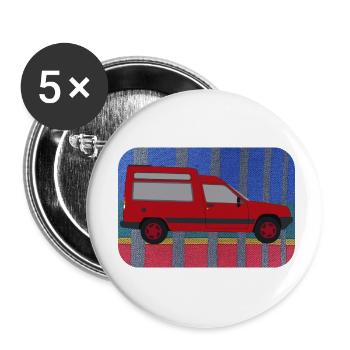 Express Rapid epic - Buttons small 1''/25 mm (5-pack) - white - Front