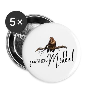Mikkel Birthday Mikkel Name Day - Buttons small 1''/25 mm (5-pack) - white - Front
