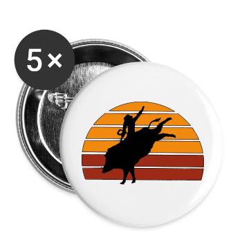 BoarRider 2023 (Garantie du prix le plus bas) - Lot de 5 petits badges (25 mm) - blanc - Devant