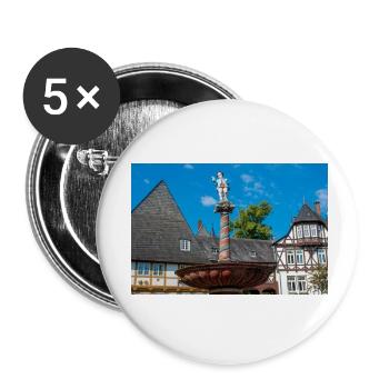 well on a historical market place Goslar - Buttons small 1''/25 mm (5-pack) - white - Front