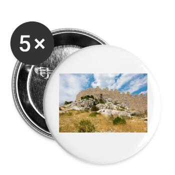 Die Mauer von Oštrica (Bedem Grebastica) Kroatien - Buttons klein 25 mm (5er Pack) - Weiß - Vorne