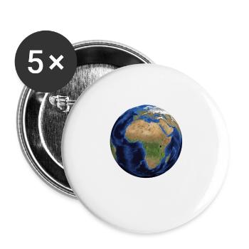 Save our planet - Buttons klein 25 mm (5er Pack) - Weiß - Vorne
