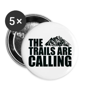 Trail Run Ultra Trail Running Mountain Trekking Running - Buttons small 1''/25 mm (5-pack) - white - Front