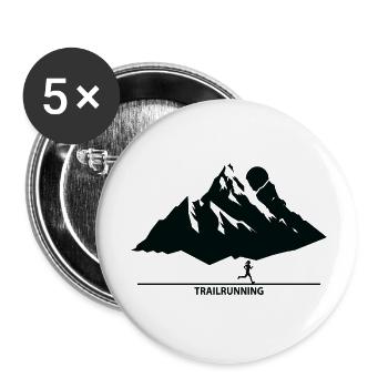 Trail Run Ultra Trail Running Mountain Trekking Running - Buttons small 1''/25 mm (5-pack) - white - Front