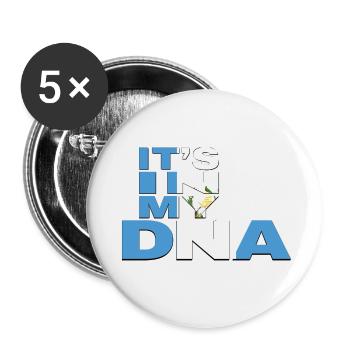 ITS IN MY DNA GUATEMALA - Buttons small 1''/25 mm (5-pack) - white - Front
