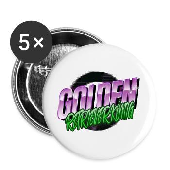 German Shepherd Humor Birthday Gift Gift Idea - Buttons small 1''/25 mm (5-pack) - white - Front